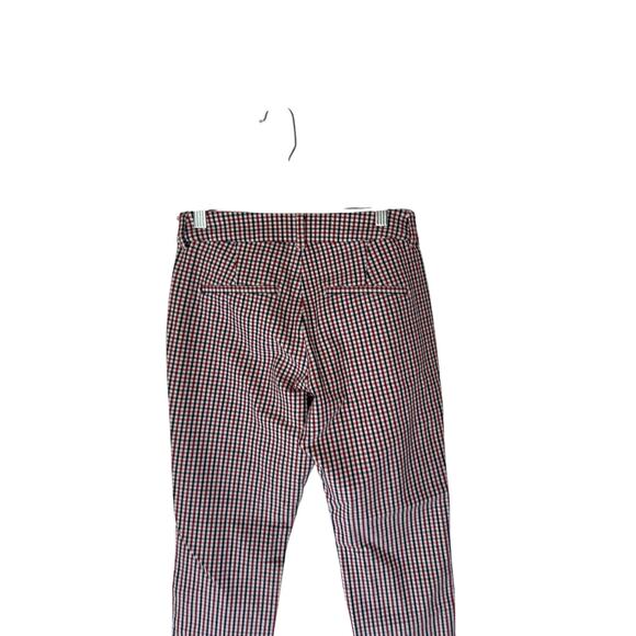 Old Navy Red Plaid Office Work Business High-Rise Pixie Pants Size 2 Petite - Picture 8 of 12